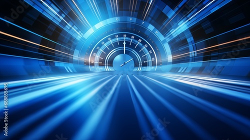 abstrac blue background, time accelerator