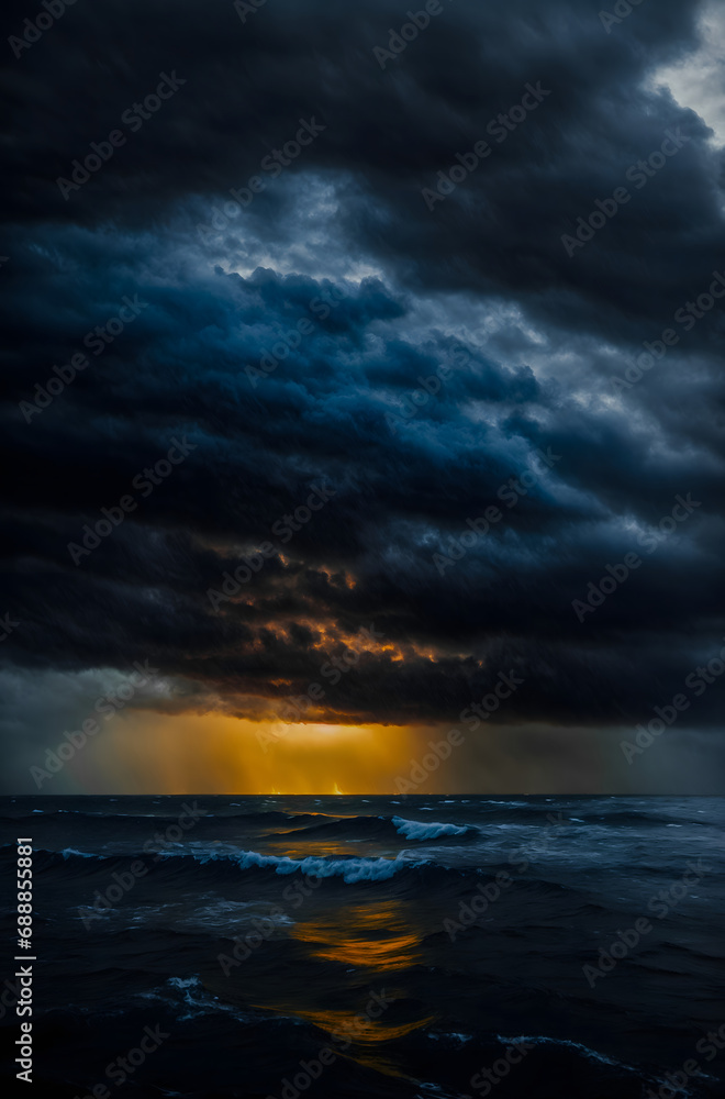 Obraz premium sunset over the sea