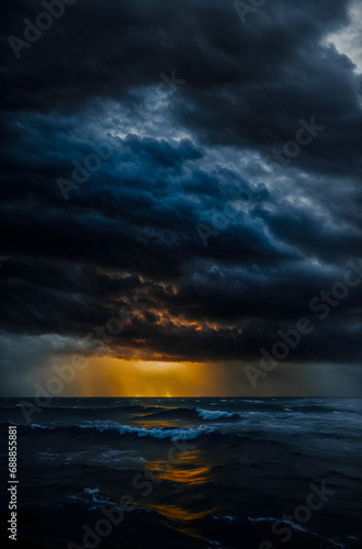 sunset over the sea © Mufaris