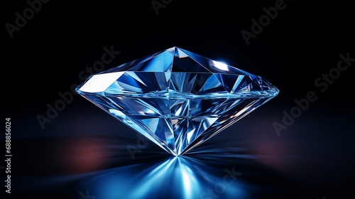 abstract blue diamond © Elzerl