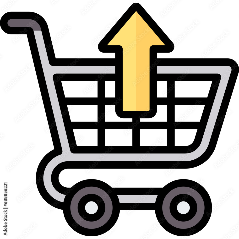 Remove From Cart Outline Color Icon Remove From Cart Outline Color Icon