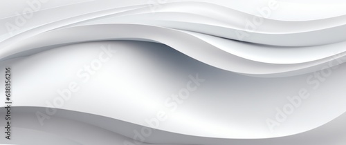 abstract white 3d curved