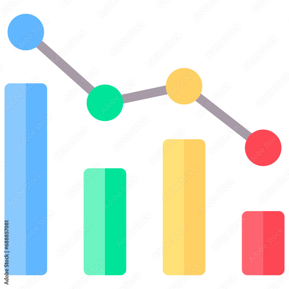 Decreasing Flat Icon Decreasing Flat Icon