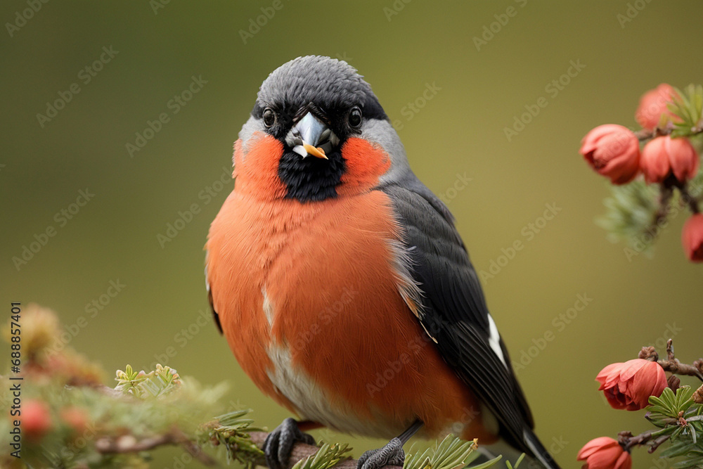 Eurasian bullfinch male ( Pyrrhula pyrrhula ) Eurasian bullfinch male ( Pyrrhula pyrrhula )