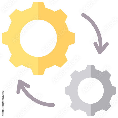 Business Process Flat Icon