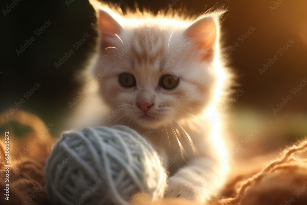 Adorable baby cat