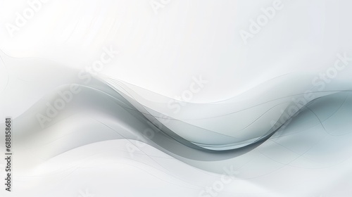 Abstract White Background with Wavy Lines © mattegg