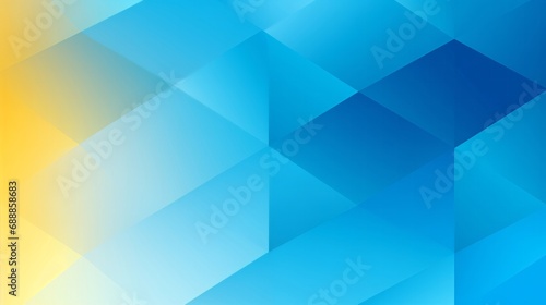 A Blue and Yellow Abstract Background With Squares