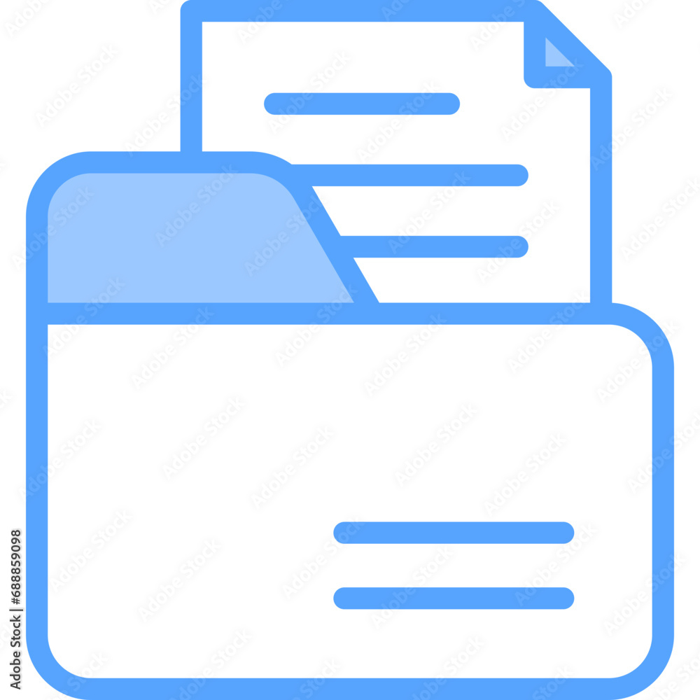 Obraz premium Folder Blue Icon