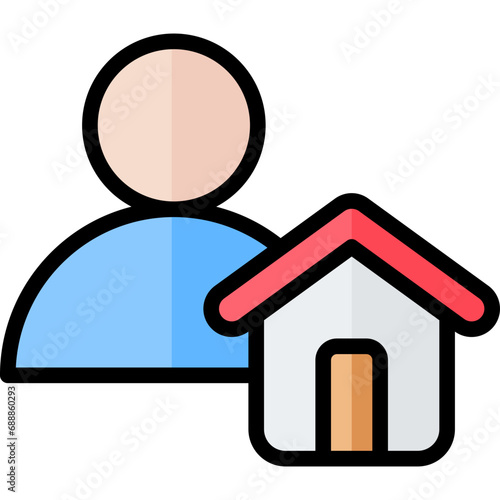 Lender Outline Color Icon