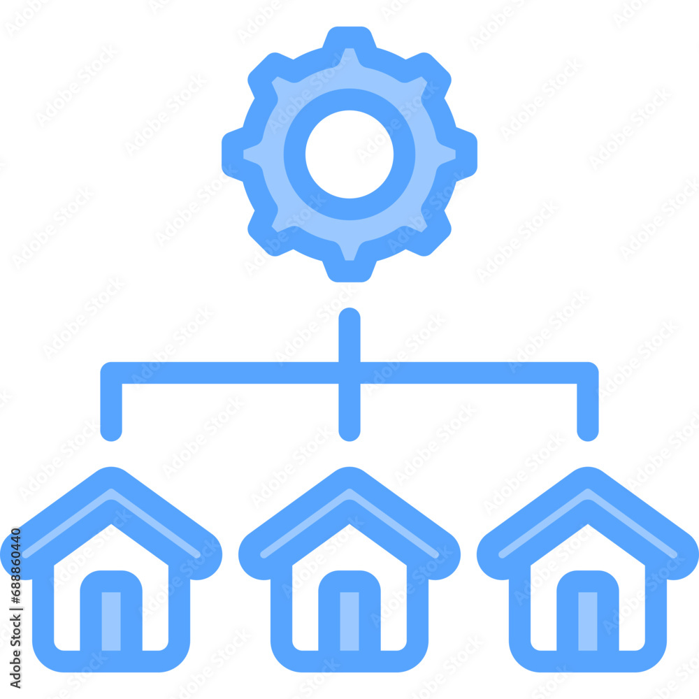 Property Management Blue Icon
