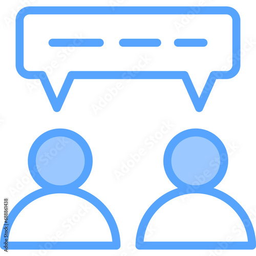 Discussion Blue Icon