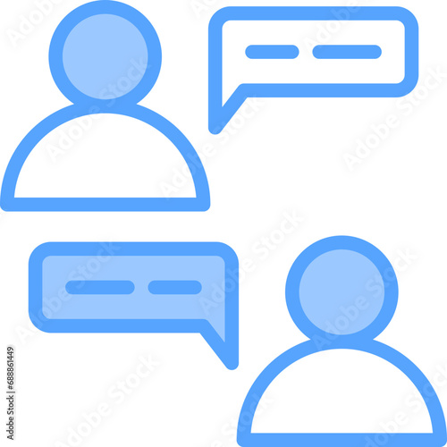 Discussion Blue Icon