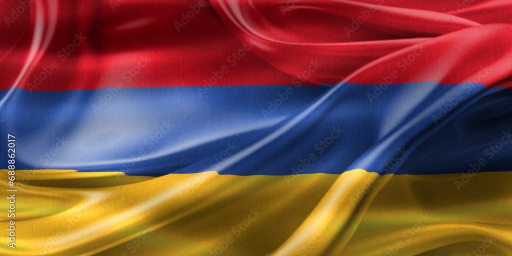 Armenia flag - realistic waving fabric flag Armenia flag - realistic waving fabric flag