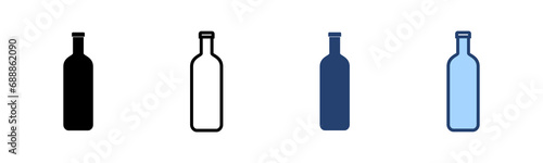 Bottle icon vector. bottle sign and symbol