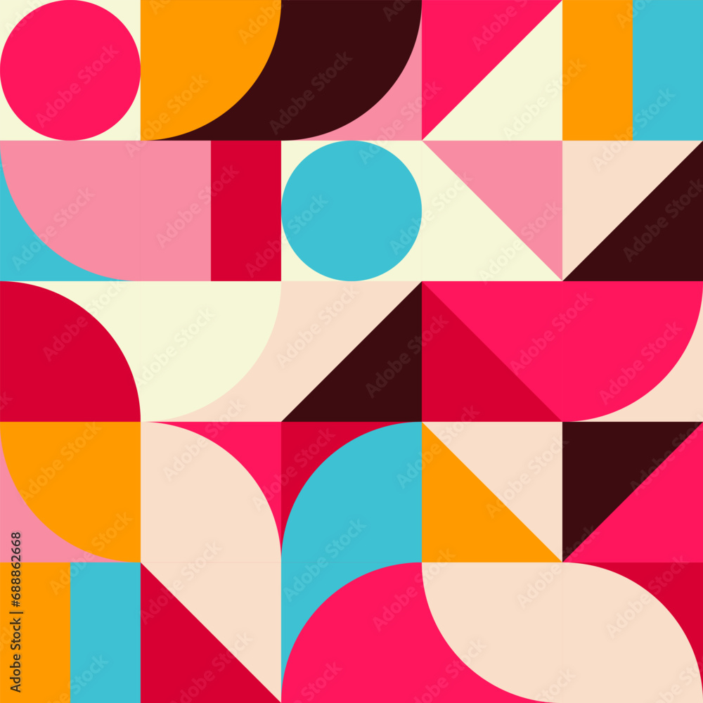 abstract geometric background seamless pattern
