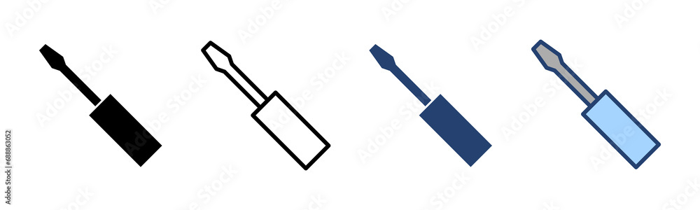 Screwdriver icon vector.tools sign and symbol Screwdriver icon vector.tools sign and symbol