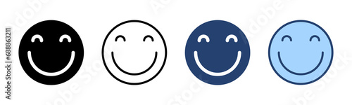 Smile icon vector. smile emoticon icon. feedback sign and symbol