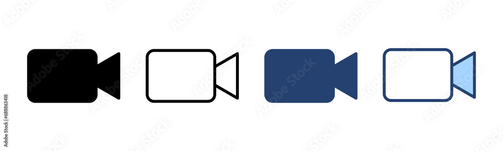 Video icon vector. video camera sign and symbol. movie sign. cinema Video icon vector. video camera sign and symbol. movie sign. cinema