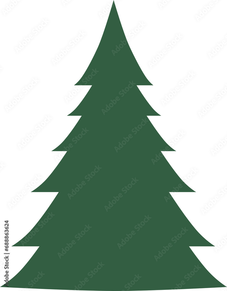 christmas tree vector on png or transparent background christmas tree vector on png or transparent background