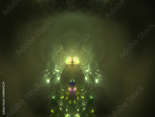 Imaginatory fractal abstract background Image