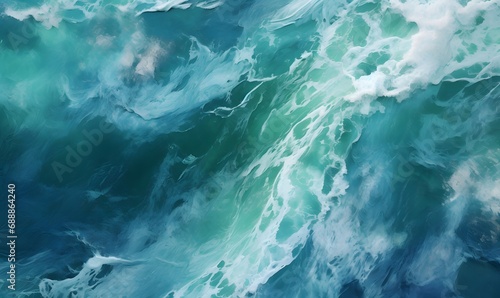 rough tsunami oil painting,Generative AI