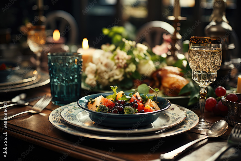 Table setting for christmas Table setting for christmas