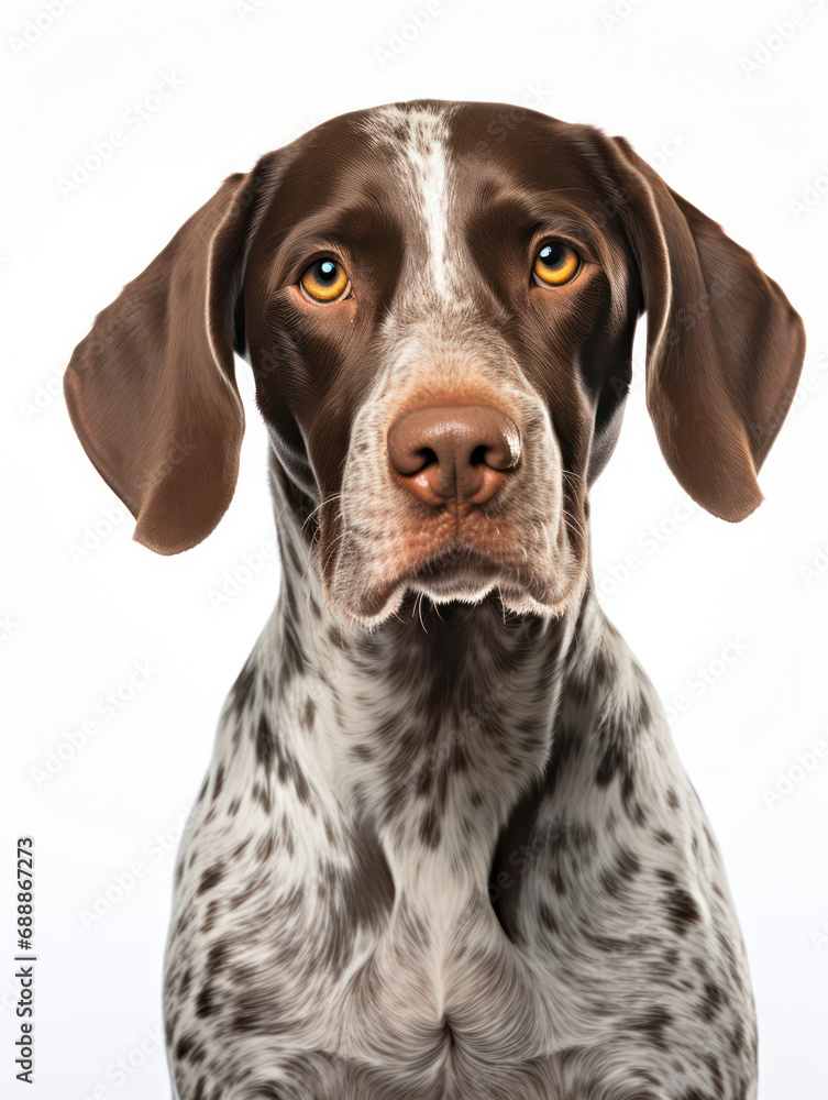 German Shorthaired Pointer Dog Studio Shot on Clear Isolated Background, Generative AI German Shorthaired Pointer Dog Studio Shot on Clear Isolated Background, Generative AI