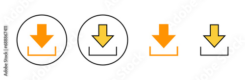 Free Download Download icon set for web and mobile app. Download sign and symbol - GFXLoad