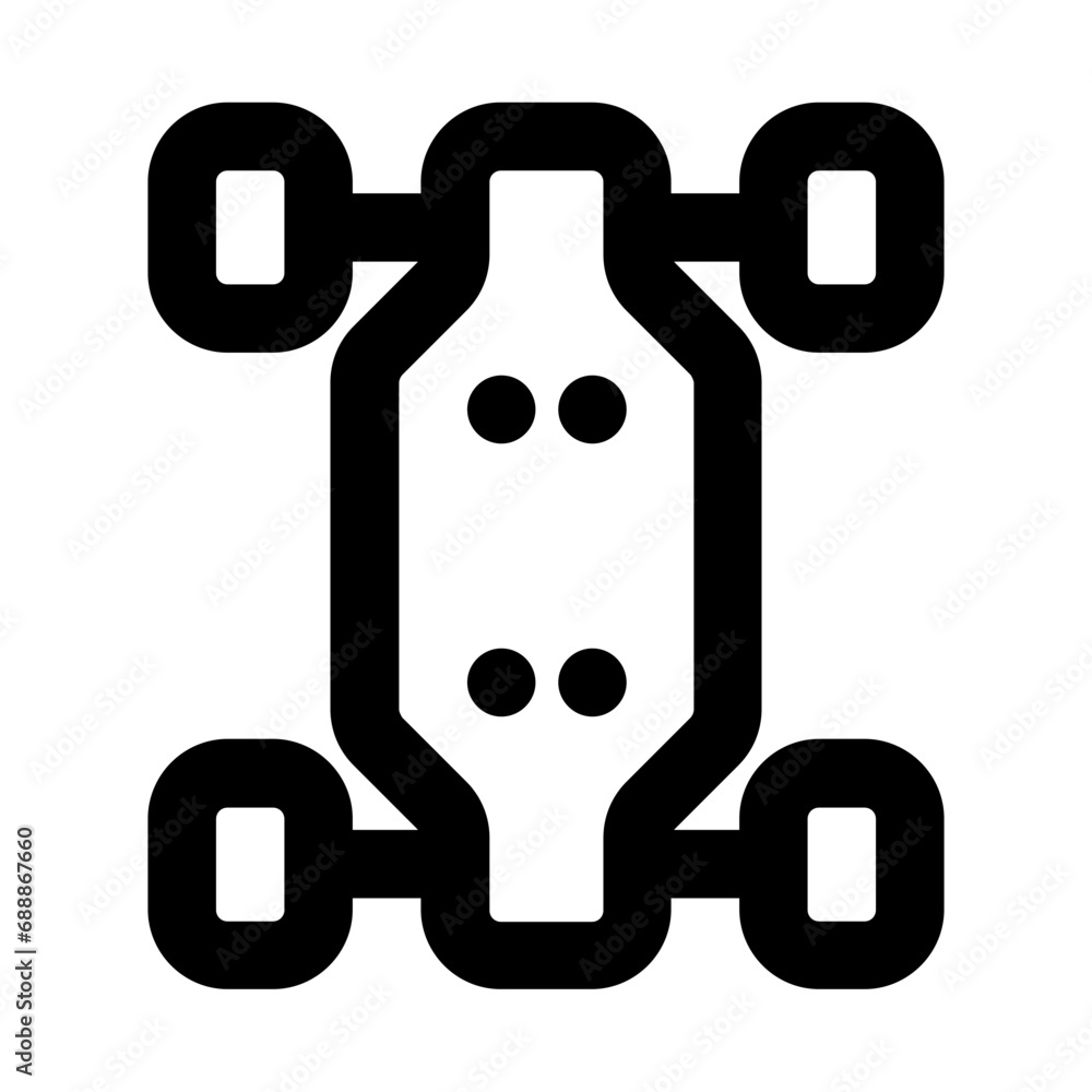 Longboard Line UI Icon Longboard Line UI Icon