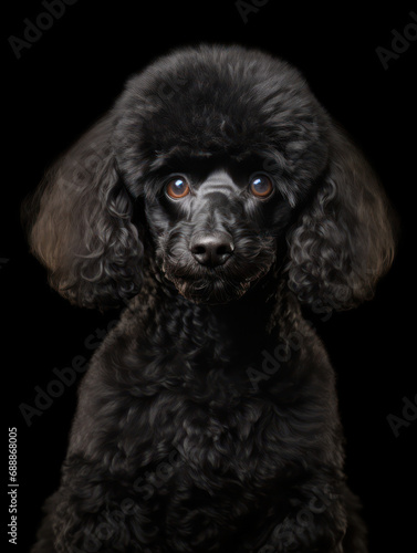 Poodle Dog Studio Shot on Clear Isolated Background, Generative AI © Vig