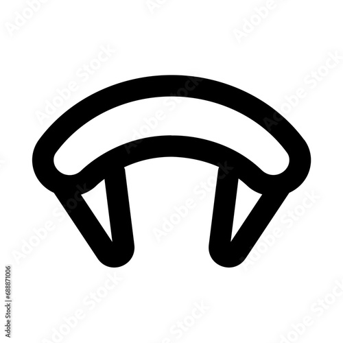 Paragliding Line UI Icons