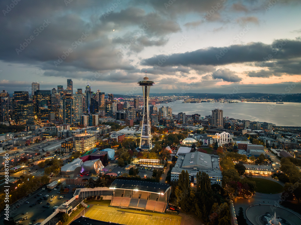 Fototapeta premium Seattle sunset 