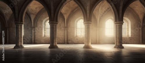 Inside an abbey