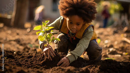 未来の緑: 幼少期から教える持続可能性の重要性

 photo