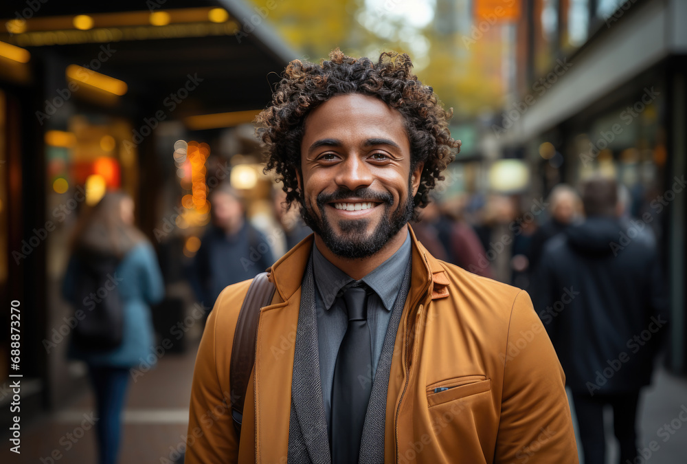 Handsome afro american guy smiling Handsome afro american guy smiling