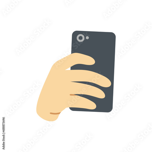 Hand with Phone Illustration