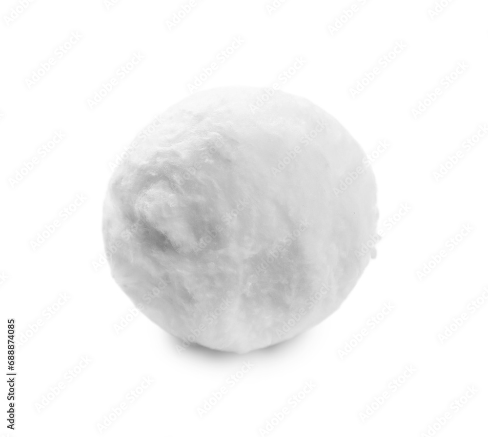 Ball of clean cotton wool isolated on white Ball of clean cotton wool isolated on white
