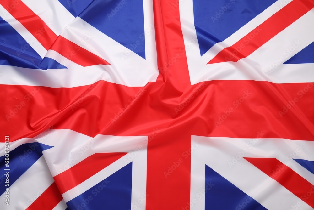 Flag of United Kingdom as background, top view. National symbol Flag of United Kingdom as background, top view. National symbol