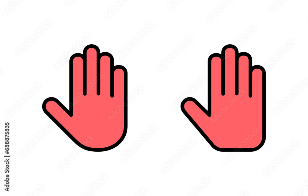 Hand icon set illustration. hand sign and symbol. hand gesture Hand icon set illustration. hand sign and symbol. hand gesture
