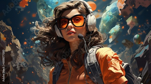 TechThrills in the Summer Sun: 3D Illustrations of Outdoor Enthusiasts Embracing Adventure Tech