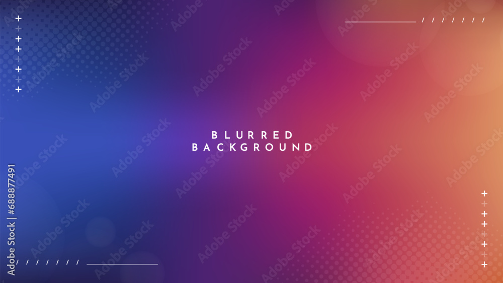 Gradient blurred background in shades of blue and purple. Ideal for web banners, social media posts, or any design project that requires a calming backdrop