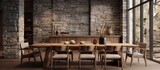 Authentic interior for dining and living spaces