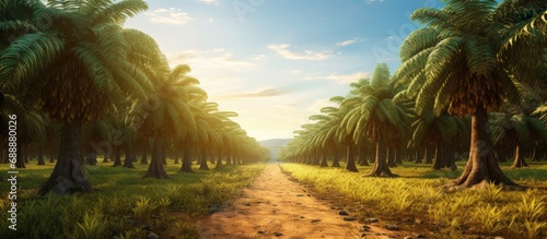 palm oil plantation photo