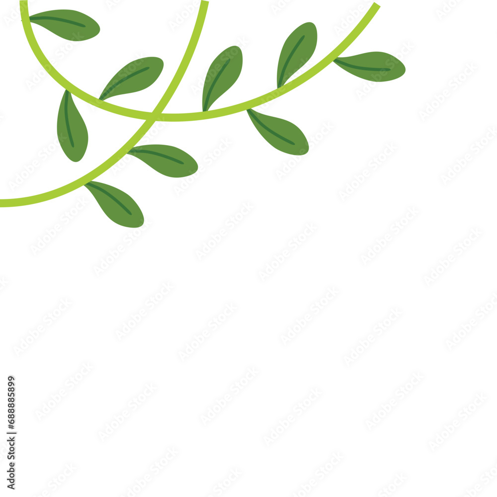 Floral Illustration Corner Floral Illustration Corner