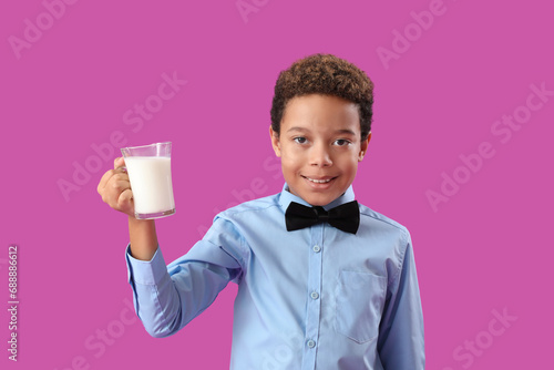Little African-American boy...