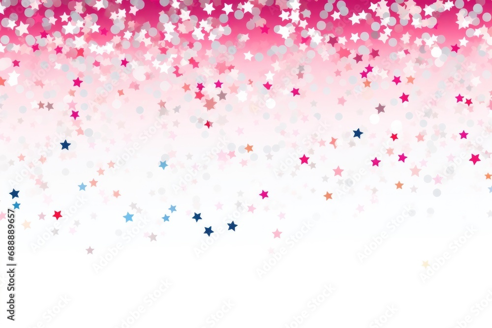 confetti and star backgrounds, transparent