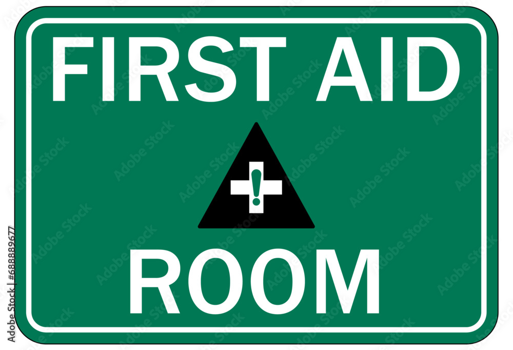 First aid station sign