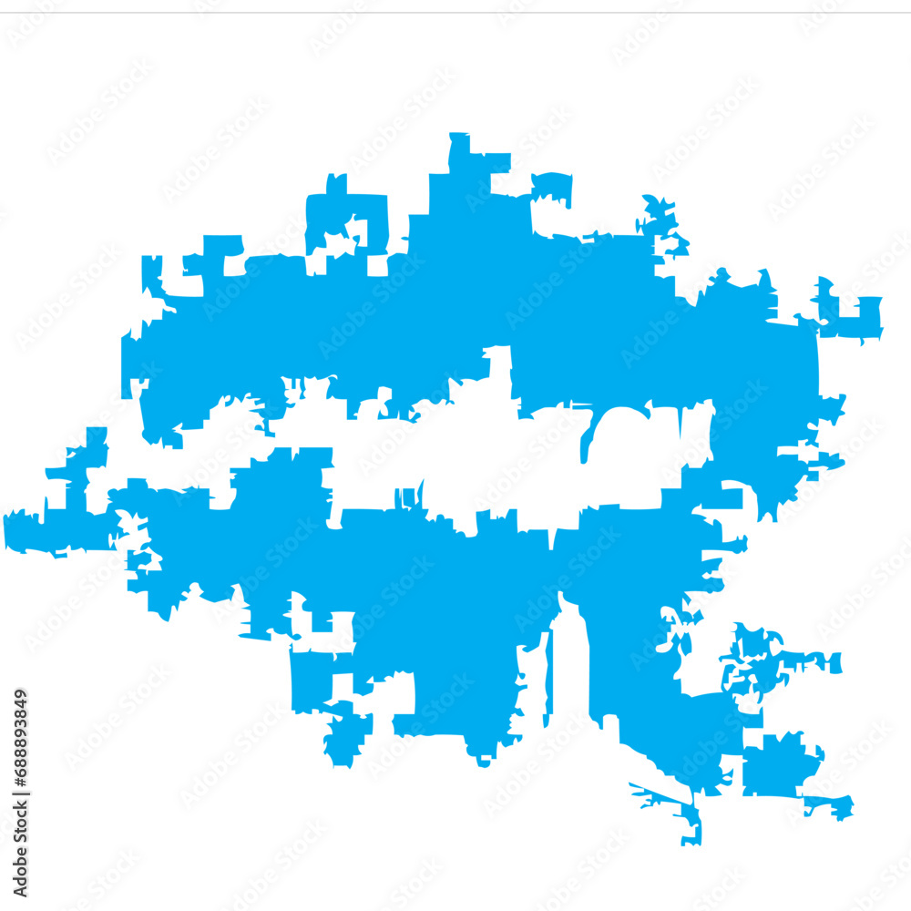 Abstract design similar to a blue map of Russia