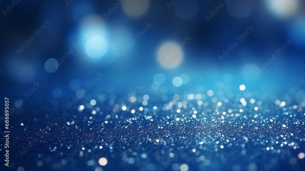 blue Colorful Bokeh Lights background generated by AI tool